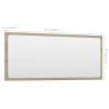 Sonoma Oak Bathroom Mirror - 90x1.5x37 cm | Stylish & Durable