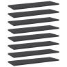 Bookshelf Boards 8 pcs Grey 60x20x1.5 cm Engineered Wood Colour grey Size 60 x 20 x 1.5 cm Quantity in Package 8 