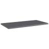 Bookshelf Boards 8 pcs High Gloss Grey - Stylish Storage Solution