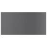 Bookshelf Boards 8 pcs High Gloss Grey - Stylish Storage Solution