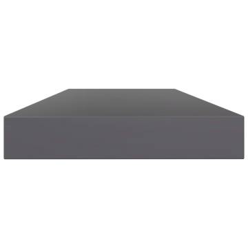 High Gloss Grey Bookshelf Boards - Set of 4 | Hipo Market