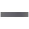 High Gloss Grey Bookshelf Boards - 4 pcs | Hipomarket