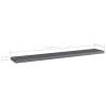 High Gloss Grey Bookshelf Boards - 4 pcs | Hipomarket