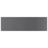 High Gloss Grey Bookshelf Boards - 4pcs | Hipomarket UK