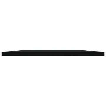 4 Pcs Black Bookshelf Boards - 80x40x1.5 cm | HipoMarket UK