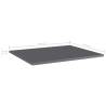 High Gloss Grey Bookshelf Boards - 4 pcs | HipoMarket