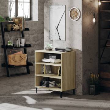 Sideboard Sonoma Oak - Stylish 3 Shelf Storage Solution