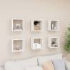 Wall Cube Shelves 6 pcs White 26x15x26 cm Colour white Size 26 x 15 x 26 cm Quantity in Package 6 Number of Pieces 1 