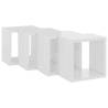 High Gloss White Wall Cube Shelves - Set of 4 | Hipo Market