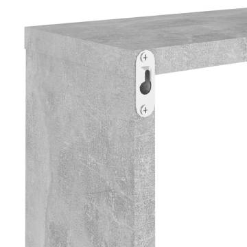 Wall Cube Shelves - 2 pcs Concrete Grey | Hipomarket