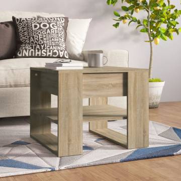 Sonoma Oak Coffee Table 55.5x55 cm - Stylish & Practical