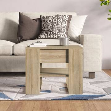 Sonoma Oak Coffee Table 55.5x55 cm - Stylish & Practical