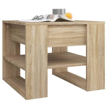 Sonoma Oak Coffee Table 55.5x55 cm - Stylish & Practical