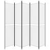 5-Panel White Room Divider 250x220 cm - Stylish & Durable