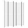 5-Panel White Room Divider 250x220 cm - Stylish & Durable