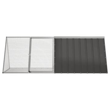 Rabbit Cage Anthracite 201.5x80.5 cm - Durable & Secure