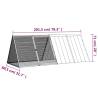 Rabbit Cage Anthracite 201.5x80.5 cm - Durable & Secure