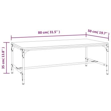 Sonoma Oak Coffee Table 80x50x35 cm - Stylish & Sturdy