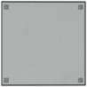 Wall-mounted Magnetic Board Black 60x60 cm - Tempered Glass