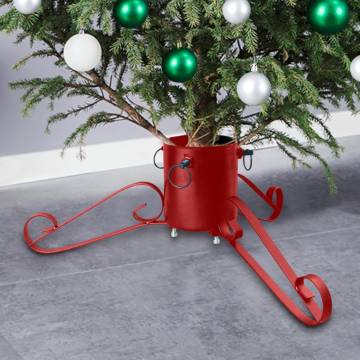 Red Christmas Tree Stand 58x58x21 cm | Hipomarket UK