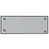 Wall-mounted Magnetic Board Black 80x30 cm - Durable Glass