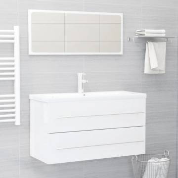 Stylish 2 Piece Bathroom Furniture Set | Hipomarket UK