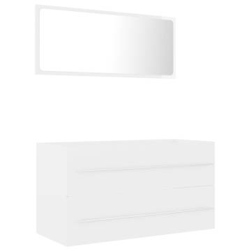 Stylish 2 Piece Bathroom Furniture Set | Hipomarket UK