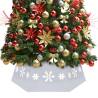 Christmas Tree Skirt Silver and White Ø68x25 cm Colour silver and white Quantity in Package 1 