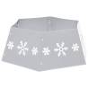 Christmas Tree Skirt Silver & White Ø68x25 cm - Holiday Charm