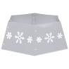 Christmas Tree Skirt Silver & White Ø68x25 cm - Holiday Charm