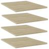 Bookshelf Boards 4 pcs Sonoma Oak 40x50x1.5 cm Engineered Wood Colour sonoma oak Size 40 x 50 x 1.5 cm Quantity in Package 4 