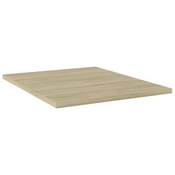 Bookshelf Boards - 4 pcs Sonoma Oak | Engineered Wood Storage