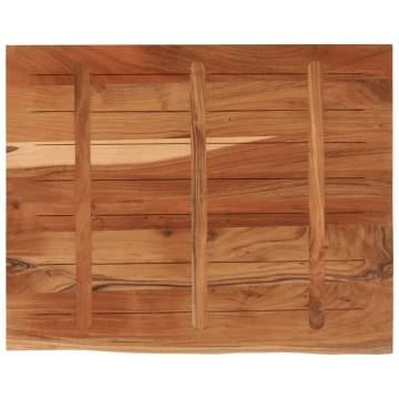 Solid Wood Acacia Live Edge Desk Top - 90x80x2.5 cm