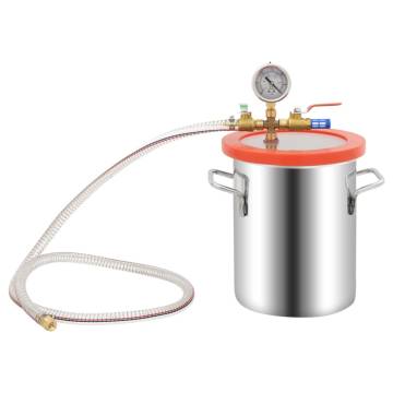 Vacuum Chamber with 2-Stage Pump 5.5L | HipoMarket UK