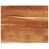 Desk Top 90x80x3.8 cm Solid Acacia Wood - Natural Live Edge