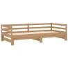 Pull-out Day Bed Honey Brown Solid Pinewood - Stylish & Functional