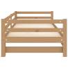 Pull-out Day Bed Honey Brown Solid Pinewood - Stylish & Functional