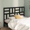 Bed Headboard Black 141x4x104 cm Solid Wood Pine Colour black Size 141 x 104 cm Quantity in Package 1 