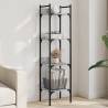 Bookshelf 4-Tier Grey Sonoma 35x30x138.5 cm Engineered Wood Colour grey sonoma Quantity in Package 1 Height 138.5 cm 