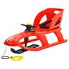 Sledge with Seat and Wheel Red 102.5x40x23 cm Polypropylene Colour red Model sledge + seat + wheel 