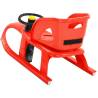 Red Sledge with Seat and Wheel - Winter Fun for Kids