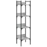 4-Tier Grey Sonoma Bookshelf - Stylish Storage Solution