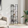 4-Tier Grey Sonoma Bookshelf - Stylish Storage Solution