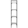 4-Tier Grey Sonoma Bookshelf - Stylish Storage Solution