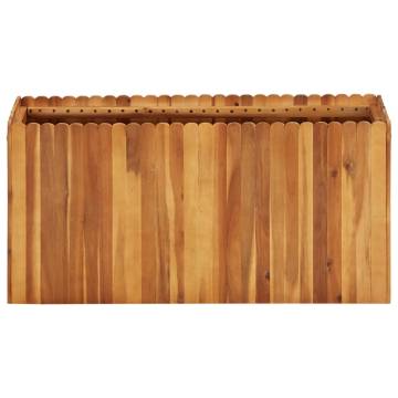 Garden Raised Bed 100x30x50 cm - Solid Acacia Wood Planter