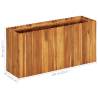 Garden Raised Bed 100x30x50 cm - Solid Acacia Wood Planter