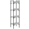 4-Tier Grey Sonoma Bookshelf - Stylish Storage Solution