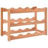 12-Bottle Solid Walnut Wine Rack | Elegant Home Bar Accent