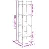 4-Tier Grey Sonoma Bookshelf - Stylish Storage Solution