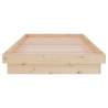 Solid Wood Pine Bed Frame 100x200 cm - Rustic Charm